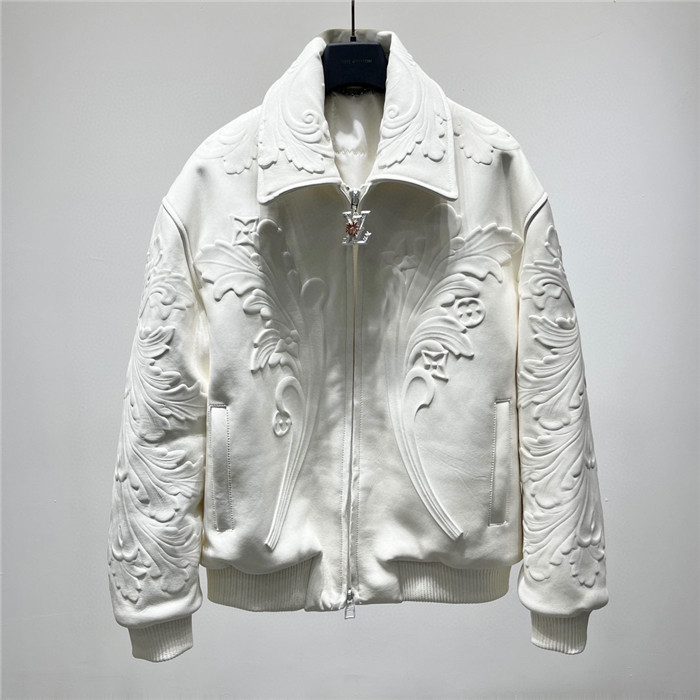 2023fw LV Real Leather Jacket Top Version