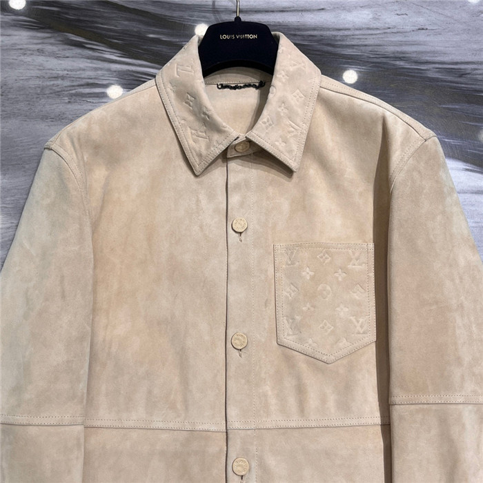 2023fw LV Real Leather Jacket Top Version