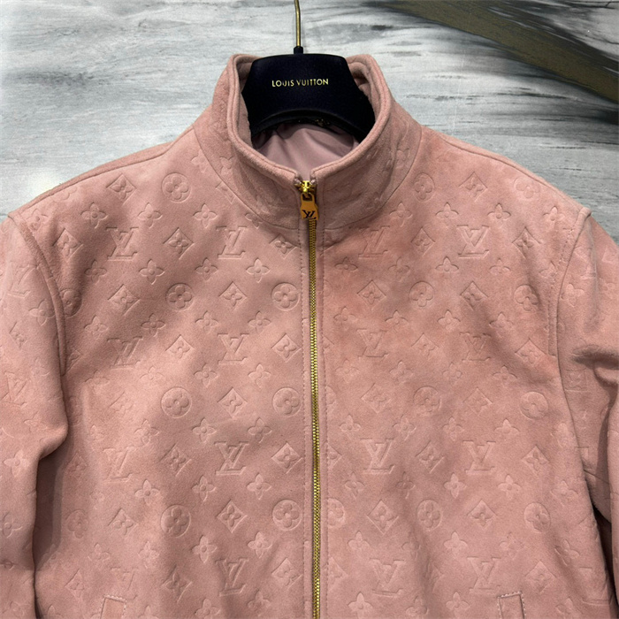2024fw LV Leather Jacket Top Version