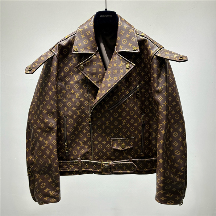 2023fw LV Real Leather Jacket Top Version