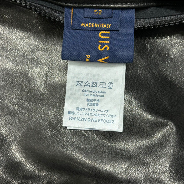 2023fw LV Real Leather Jacket Top Version