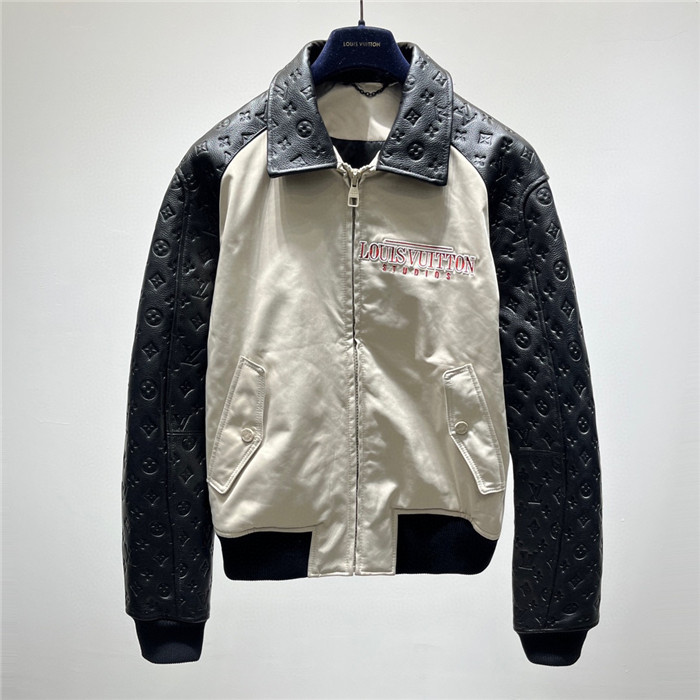 2023fw LV Real Leather Jacket Top Version