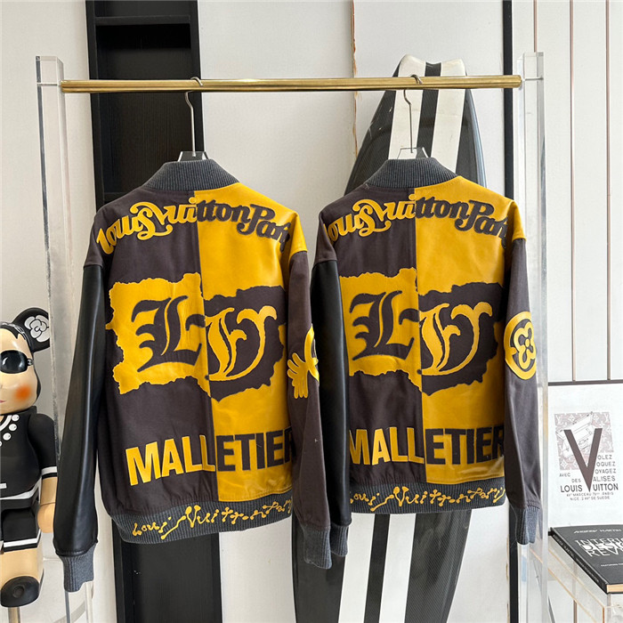 2023fw LV Real Leather Jacket Top Version