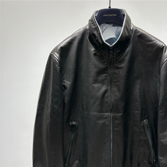 2023fw LV Real Leather Jacket Top Version