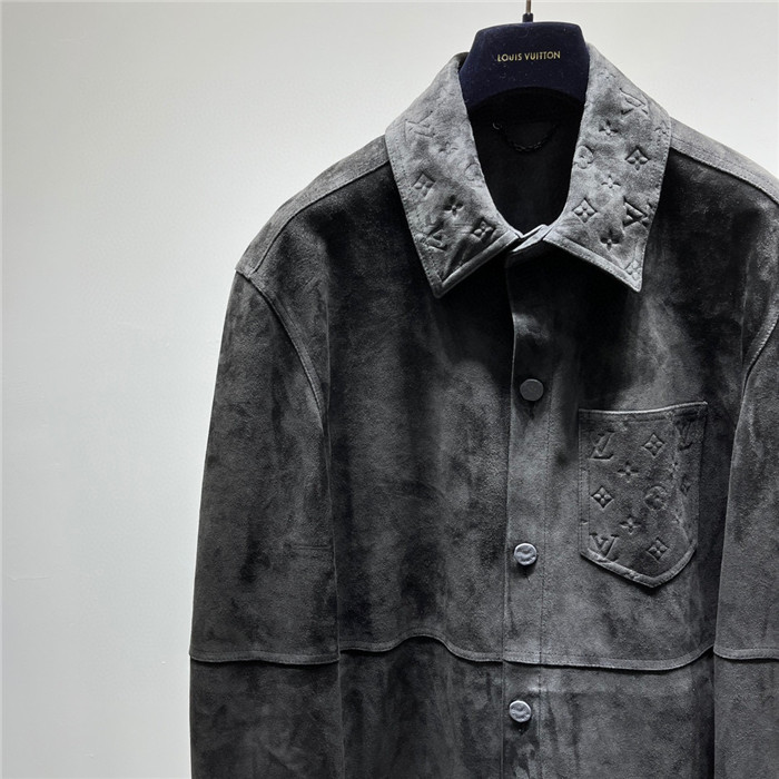 2023fw LV Real Leather Jacket Top Version