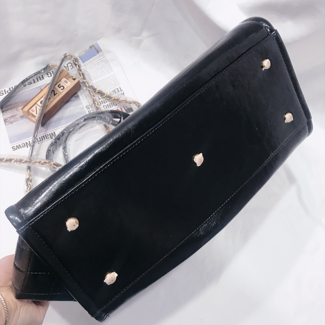 Ch**el Timeless Zip Tote Caviar Large
