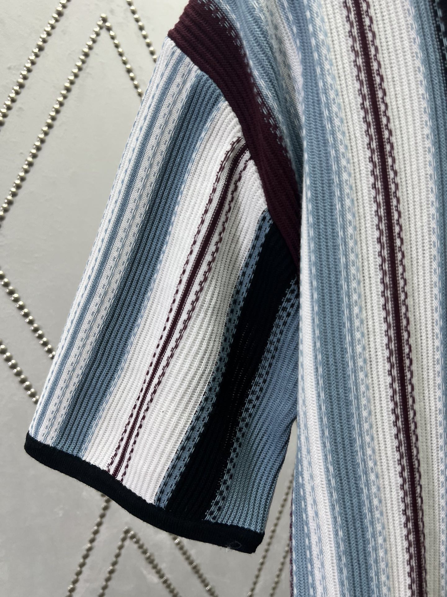Short Sleeve Knit Shirt – Inspired by LV Design