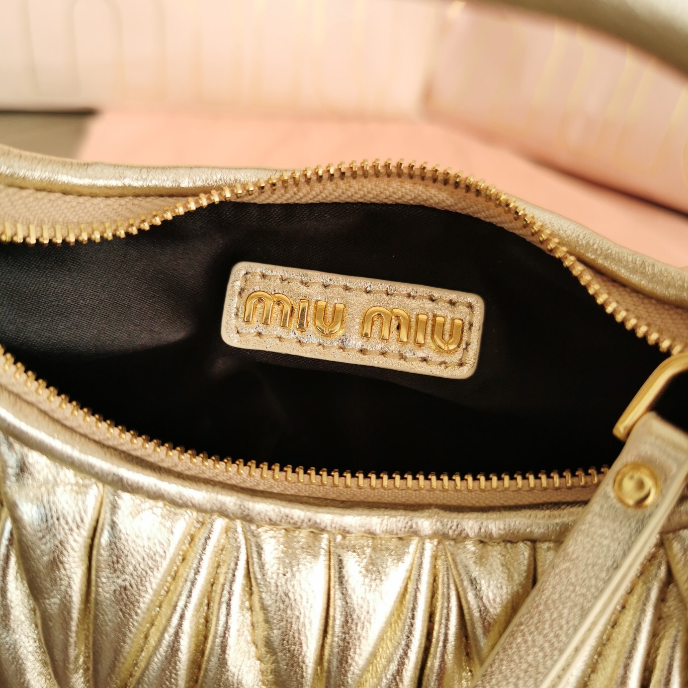 M1um1u new mini MiuWander lambskin handbag